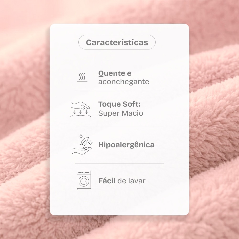 Kit 2 Cobertores Manta Fleece Casal Microfibra Hipoalergênico · foto 2
