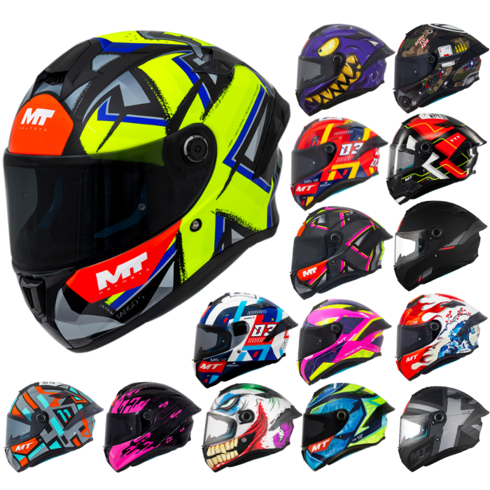 Capacete Moto Mt Targo S Fechado Diversas Cores Lançamento