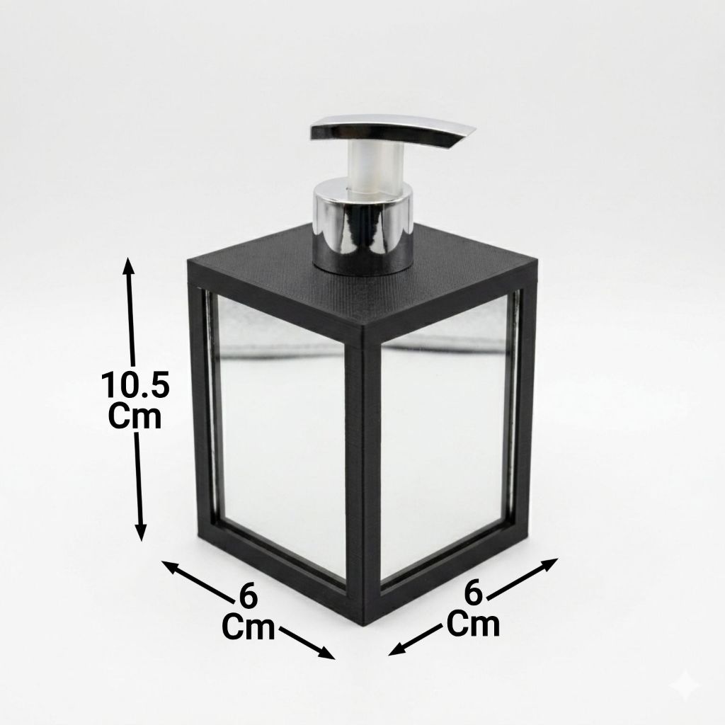 Dispenser Espelhado Luxo com Pump para Sabonete Líquido 250ml Saboneteira Lavabo Banheiro · foto 2