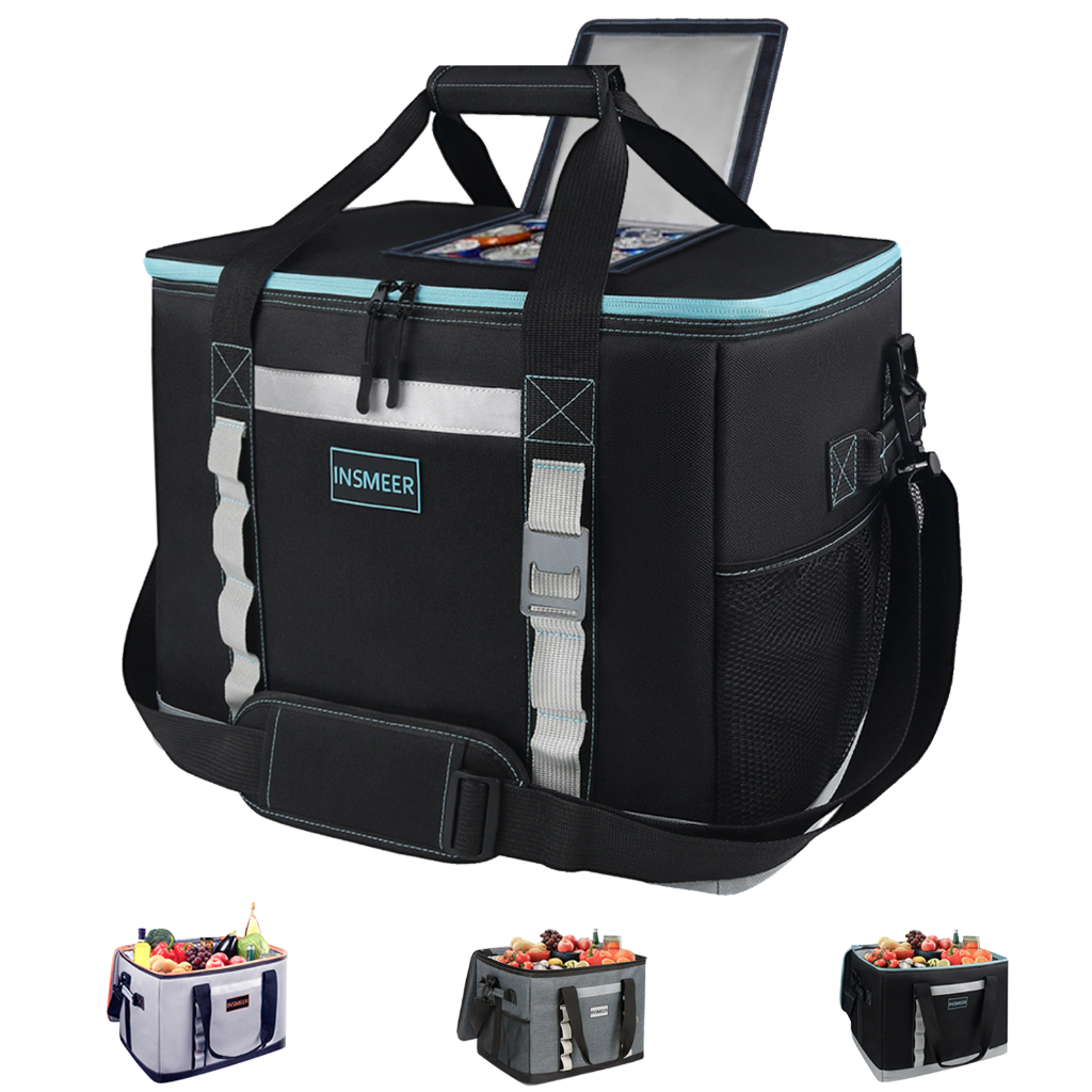 INSMEER Bolsa Térmica 48 L/64 Latas Abertura Superior Cooler Termico Cerveja Caixa Trmica  Praia