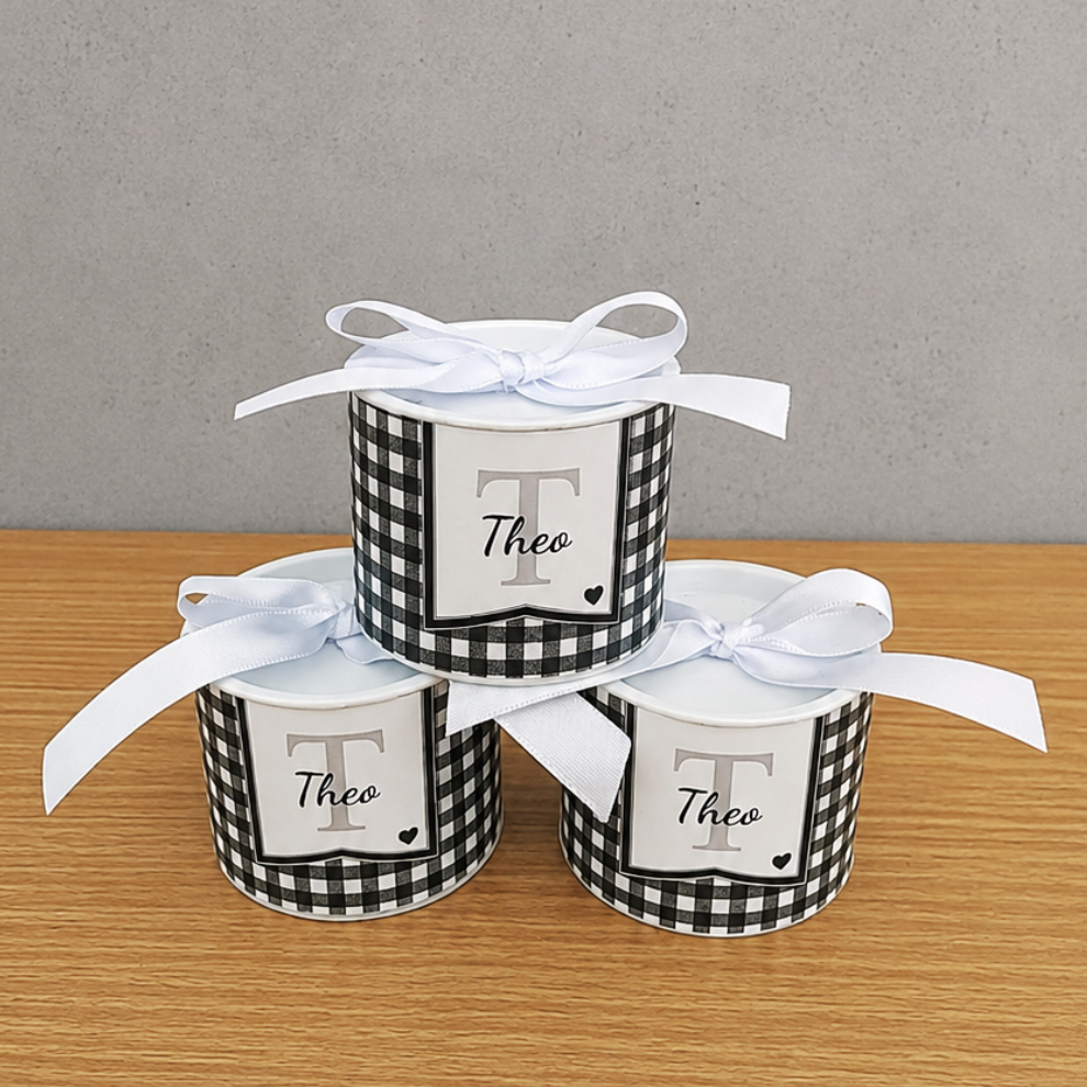 Lata Personalizada 5x6 Maternidade Chá De Bebê Aniversário Lembrancinhas De Festas Casamento