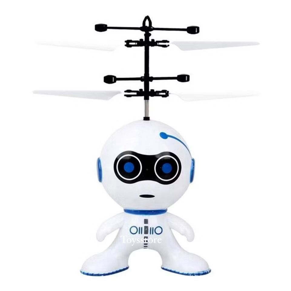 Brinquedo Voador Mini Drone Branco Helicóptero Voador Sensor