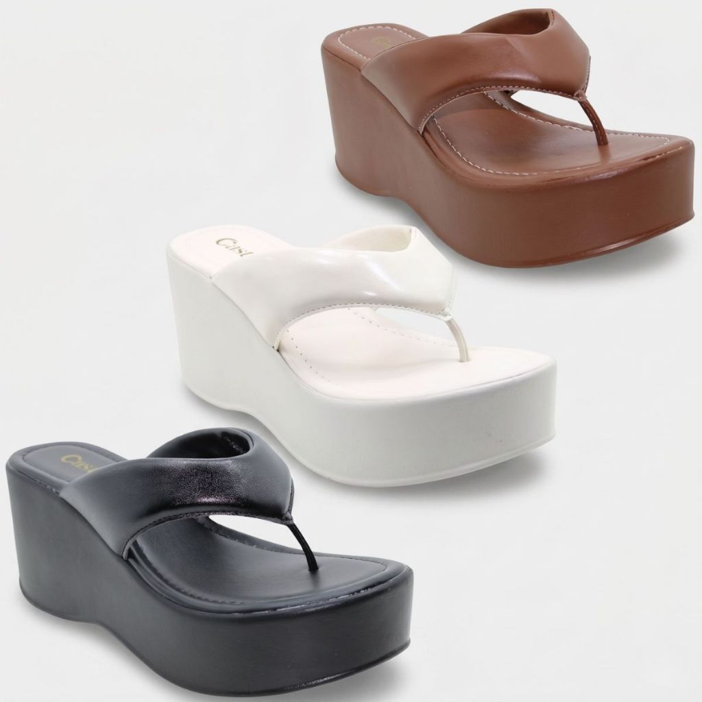 Tamanco Feminino Anabela Casteliê Casual Confortável