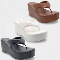 Tamanco Feminino Anabela Casteliê Casual Confortável