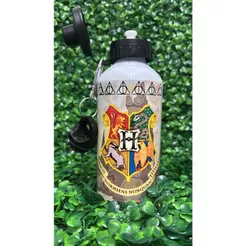 Garrafa Personalizada Harry Potter com Nome 600ml Alumínio Hogwarts Grifinória Geek Mágico Presente
