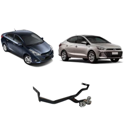 Engate Hyundai HB20s 2013 a 2025 Reforcel Reboque Rabicho Protetor 500KG