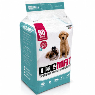 Tapete para Cachorro Higiênico com 50 Unidades DOG MAT Pet 60x60cm, Ultra Absorção e Free…