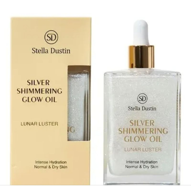 Silver Shimmering Glow Oil Stella Dustin - Lunar Luster