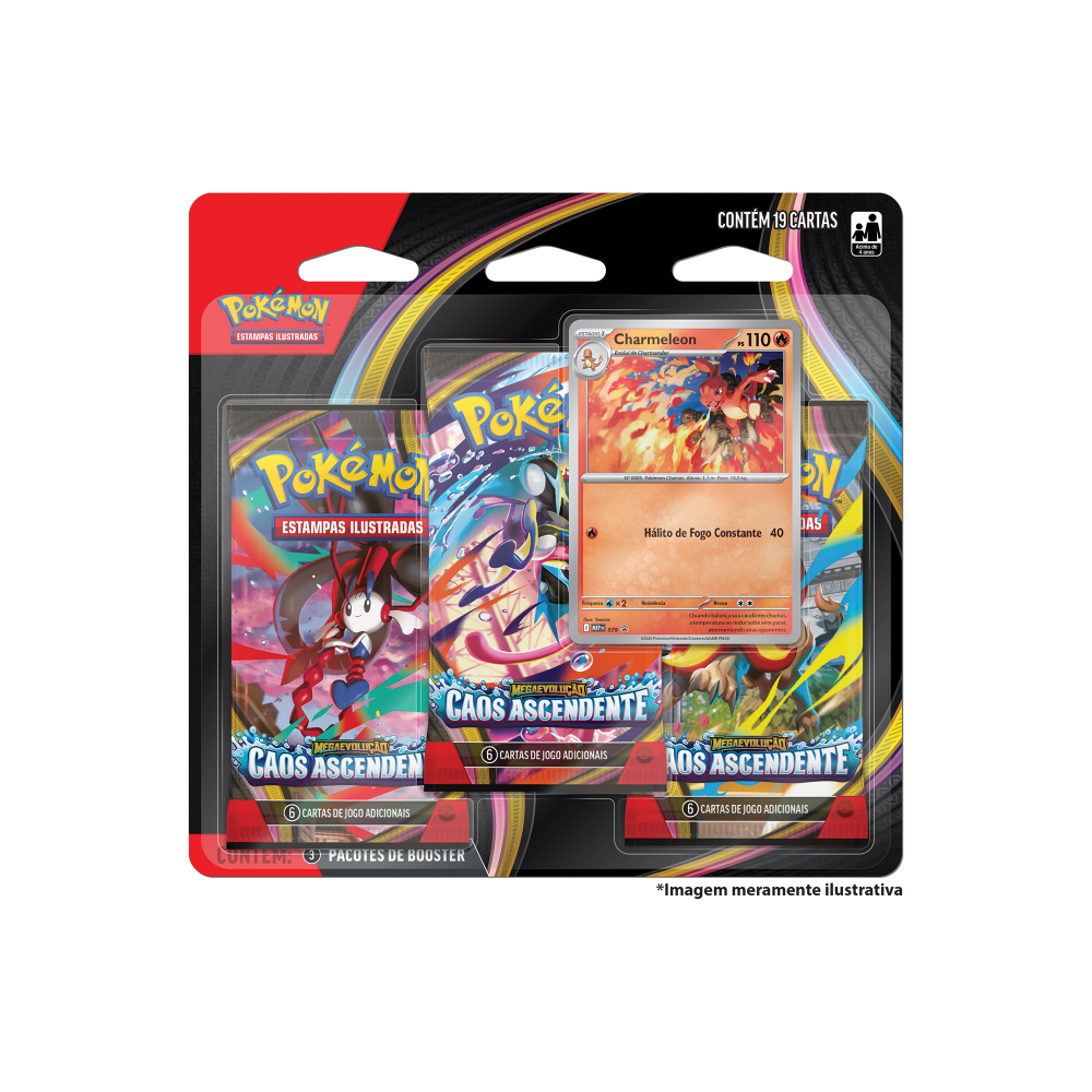 Blister Triplo Caos Ascendente ME04 - Pokémon TCG
