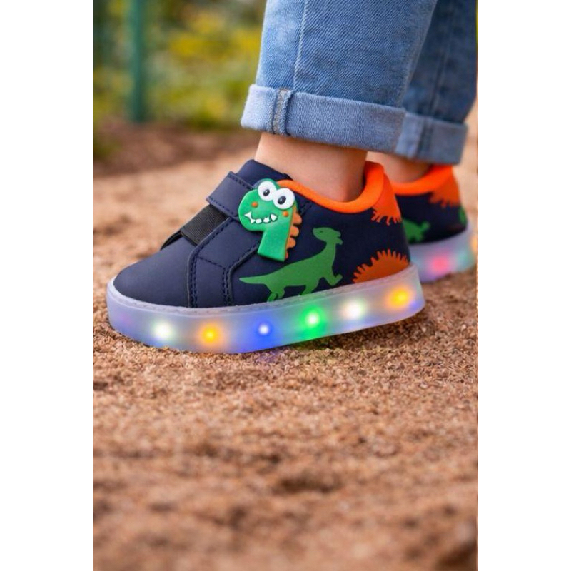 Tênis Infantil Luzinha LED Colorido Confortável Moda Kids 20 ao 33