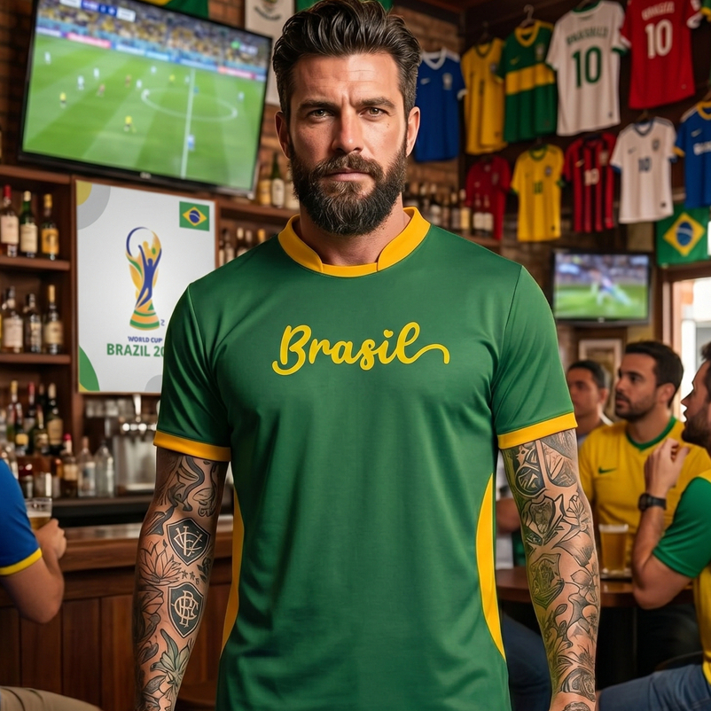 Camisa do brasil DRYFIT copa do mundo torcedor hexa futebol Camiseta do brasil