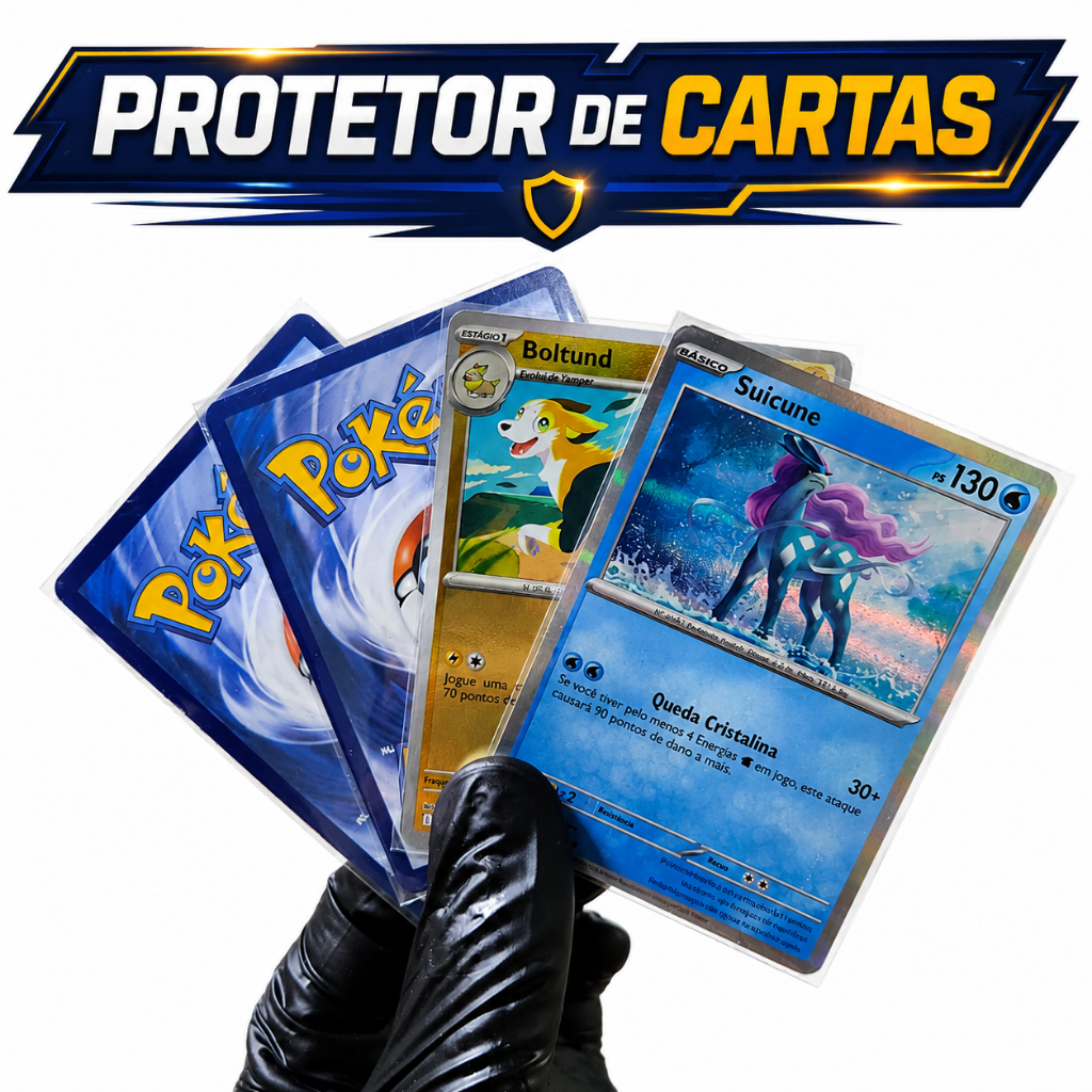 Sleeve Protetor de Cartas Central Standard 100un Pokemon TCG Magic Kpop Photocard Transparente