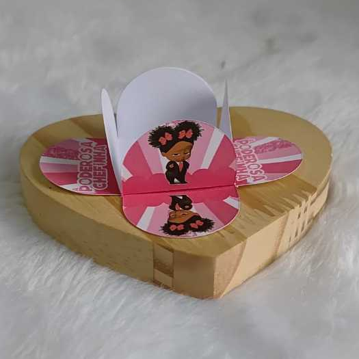 Forminhas de doces Personalizada A PODEROSA CHEFINHA  - 4 pétalas - Festa de aniversário