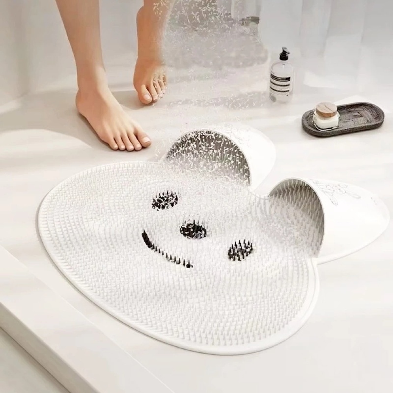 Tapete de Silicone Antiderrapante Relaxante Para Pés e Costas Massageador Box Banheiro