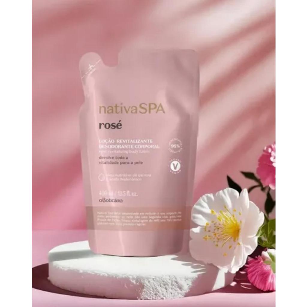 Refil Loção Corporal Nativa SPA O Boticário 350ml / 400ml (Cereja Rouge / Orquídea Noire / Rosé)