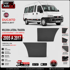 Friso Lateral Traseiro Ducato 2005 2006 2007 2008 2009 2010 2011 2012 2013 2014 2015 2016 2017 Longo