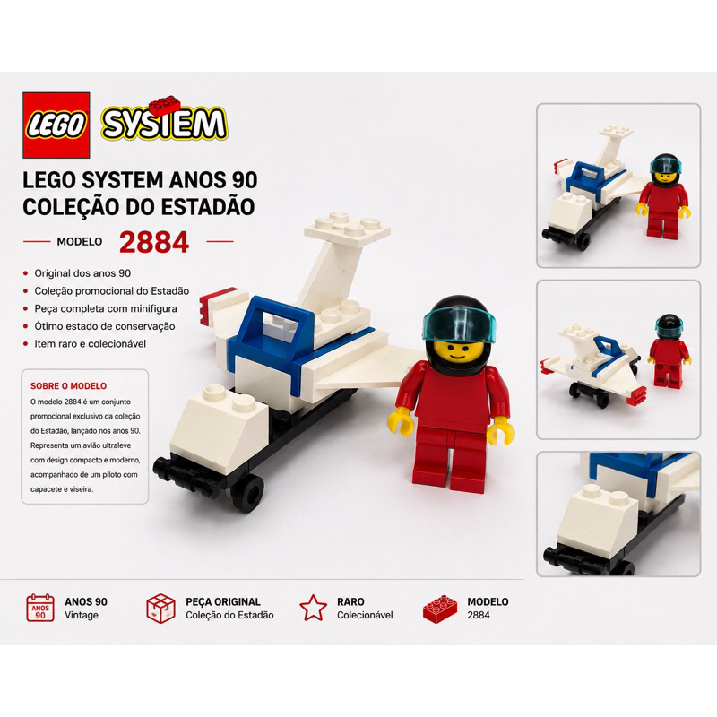LEGO System 2884 anos 90 coleção Estadão