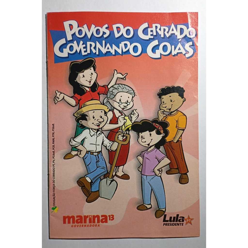 Cartilha Política PT Goiás Povos do Cerrado Lula Marina Sant’Anna Eleições 2002