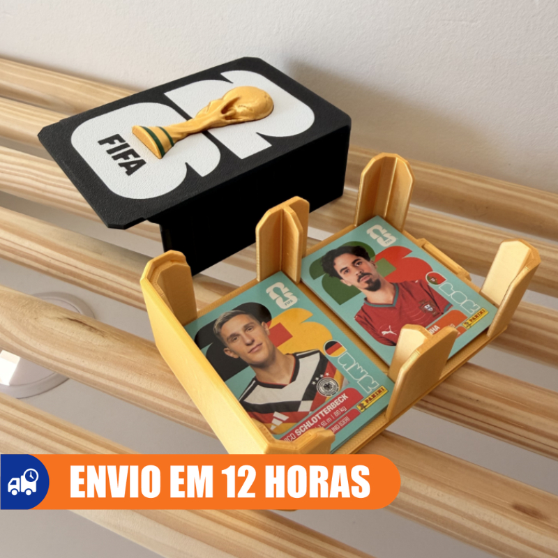 (ENVIO RÁPIDO) Caixa p/ 200 Figurinhas Copa do Mundo PREMIUM GOLD Álbum FIFA Presente Colecionador
