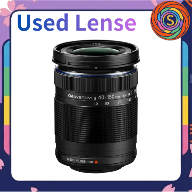 【Secondhand】OM SYSTEM Olympus M.Zuiko Digital 40-150mm F4.0-5.6 R Telephoto Zoom Lens Black M4/3 Mount Mirrorless used p