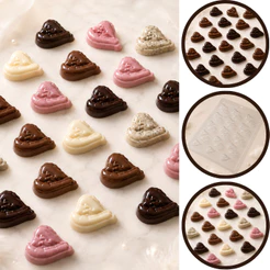 1~10 Forma Simples Aplique Anjinho 9731 em Acetato BWB Para Bombom, Doces de Chocolate e Confeitaria (CHOCO)//