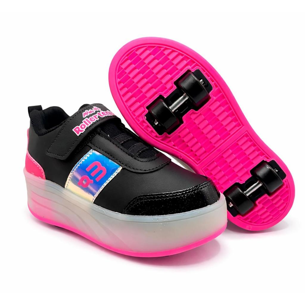 Tênis Unissex De Rodinha Com Led Sola Transparente Resistente -Tenis Confortável e divertido