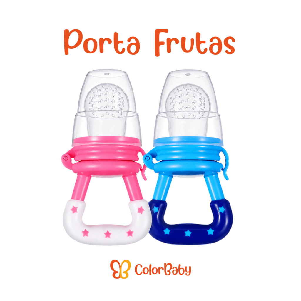 Chupeta Mordedor Porta Fruta Infantil ColorBaby