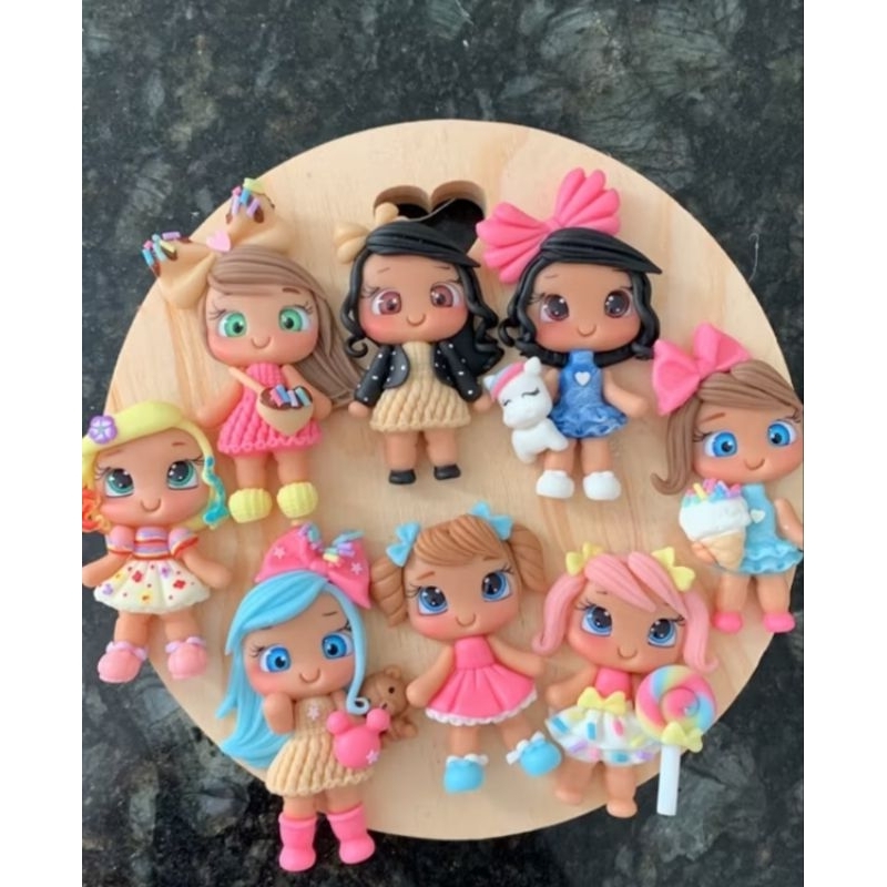 10 APLIQUES DE BISCUIT, BONEQUINHA PRA LACOS