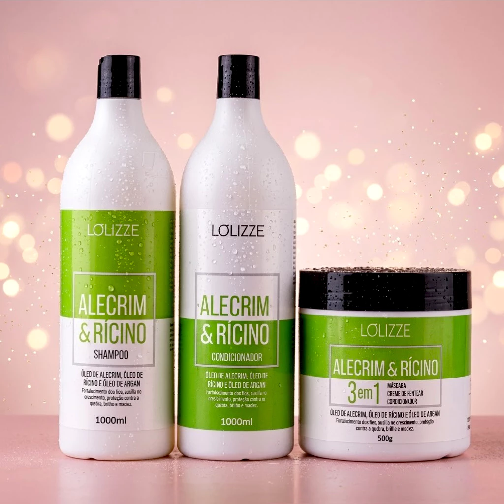 Kit Antiqueda Alecrim Shampoo e Condicionador + Máscara Fortalecimento Capilar — imagem 1