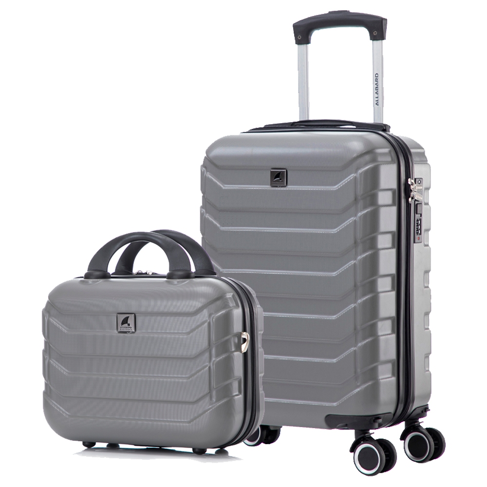 Kit de Mala Bordo 8kg + Maleta Organizadora Compacta ABS Rígido Viagem Avião Organização