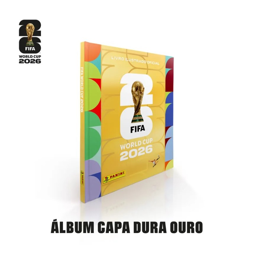 Álbum Ouro - Capa Dura Copa do Mundo 2026 - Oficial Panini - ISBN 9786555165777