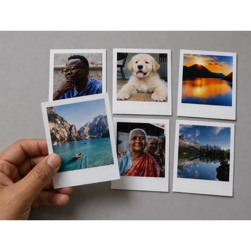 Mini fotos 5/10/20/30/40/50 unidades personalizadas em alta qualidade, tamanho 7,2x8,5