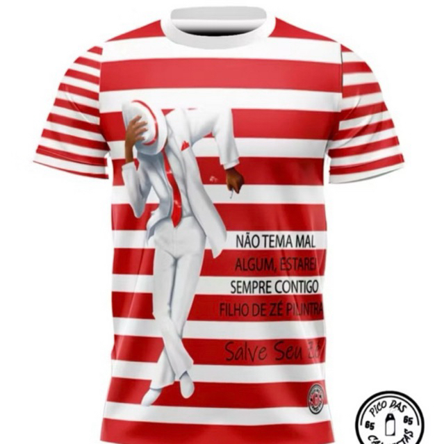 Camiseta Zé Pilintra Religiosa Umbanda Matriz Africana Estampa Exclusiva Dry Fit