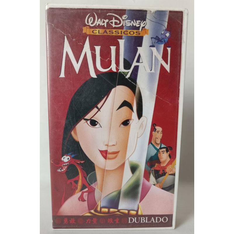 VHS Mulan dublado Walt Disney clássicos colecionador desenho filme infantil