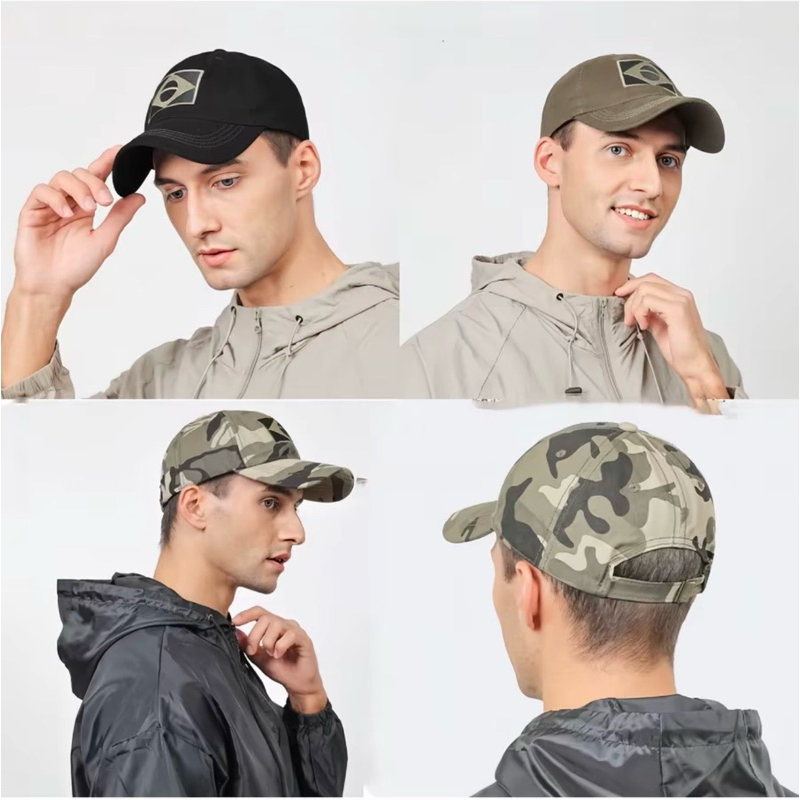 Boné Brasil Tático Militar Camuflado Ajustável Bordado
