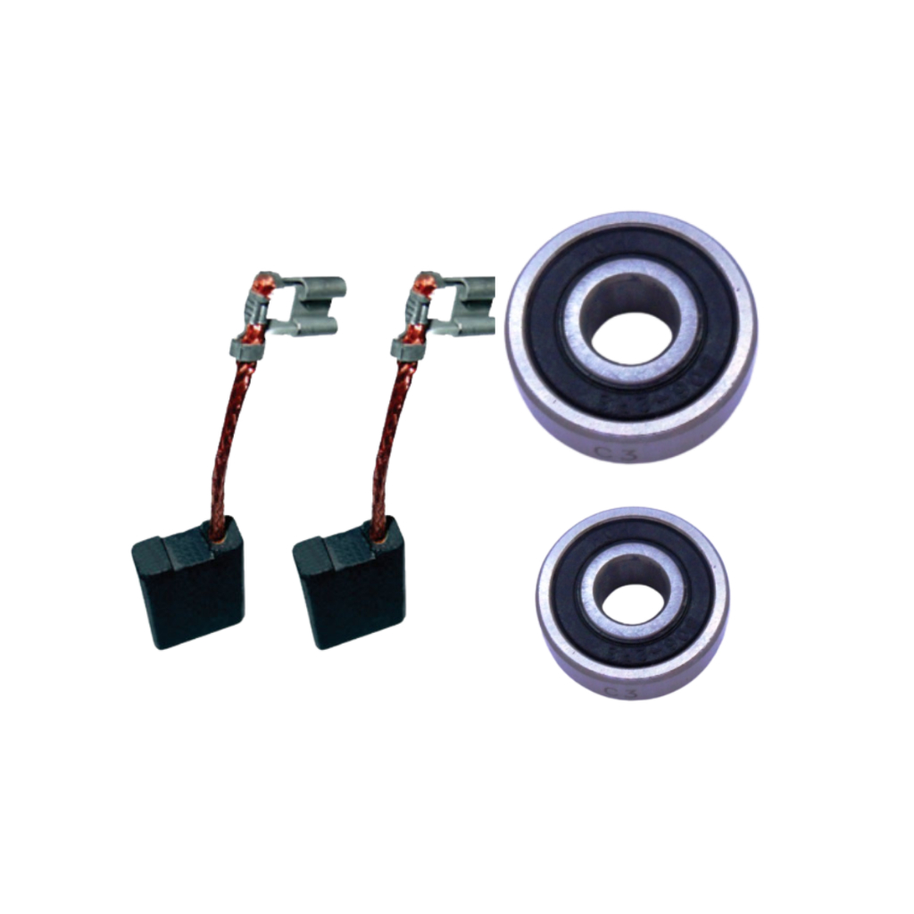 Kit DWE4557 BR B2 Tipo 10 Rolamentos do Induzido Escova Carvão Esmerilhadeira Angular