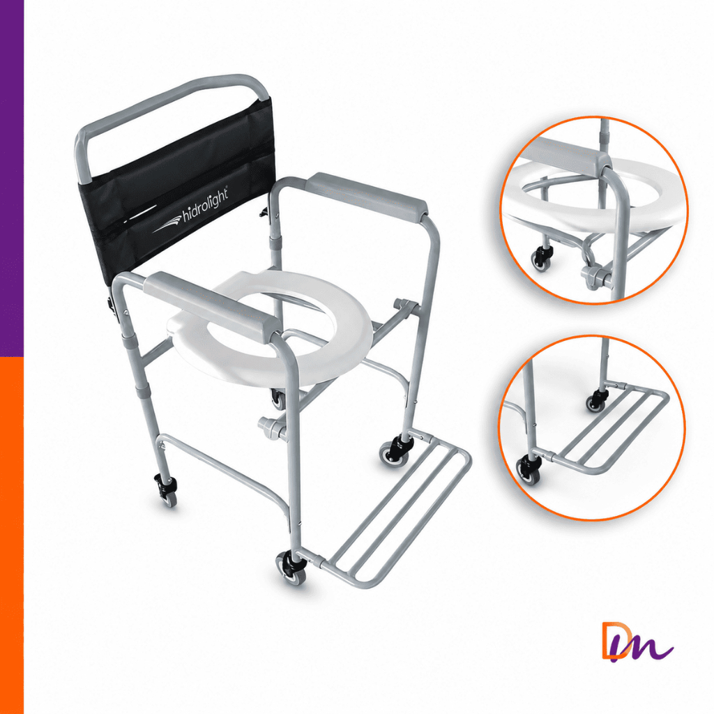 Cadeira de Banho Desmontável Até 100Kg - Hidrolight