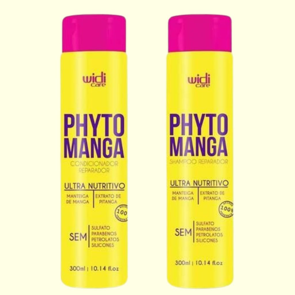 Kit Phyto Manga Shampoo 300ml e Condicionador 300g Reparador Widi Care