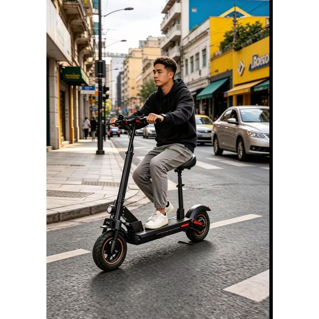 Patinete Elétrico Scooter  600W 48V 13ah Autonomia de até 40km velocidade 45km/h