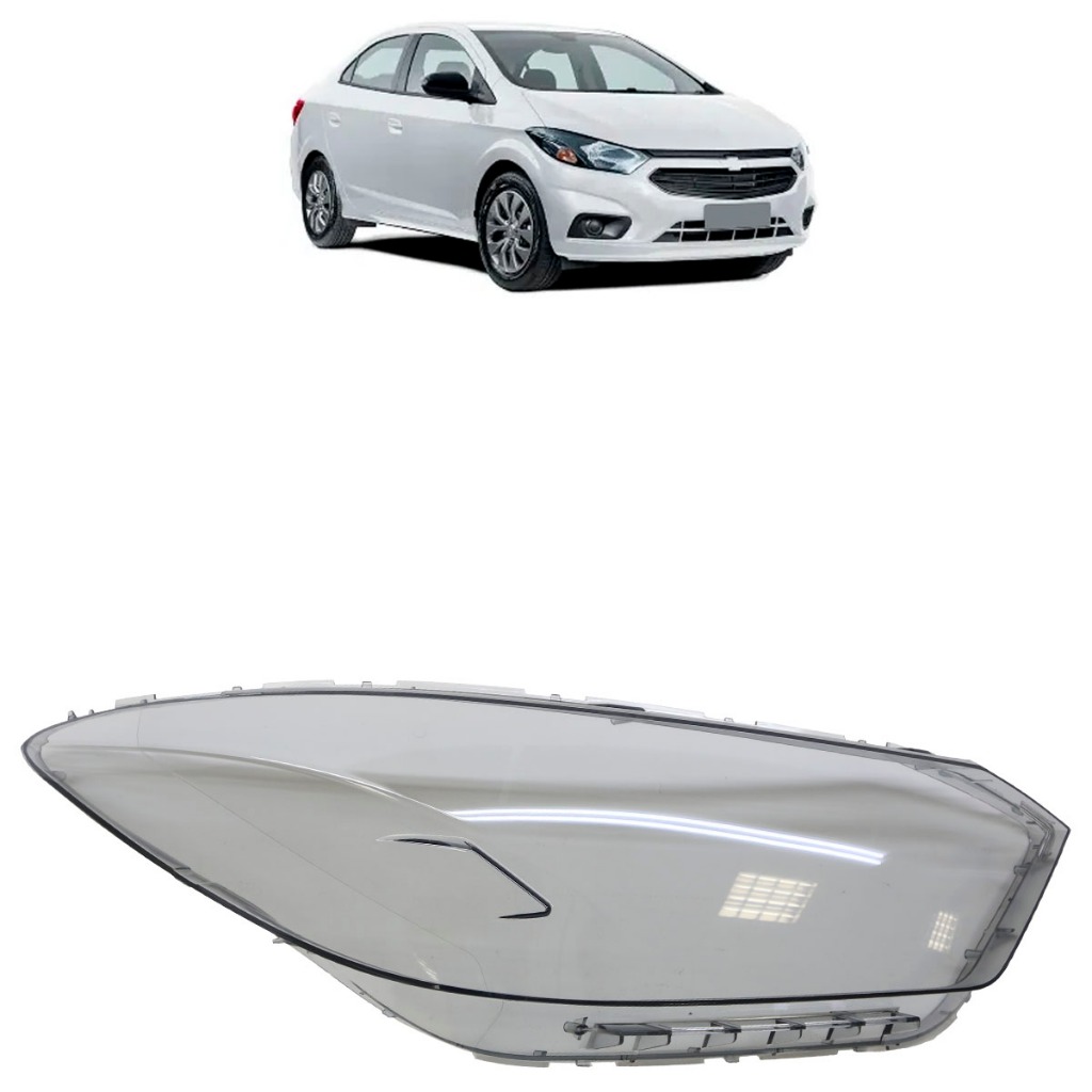 Lente Farol Principal Onix Lt Ltz 2017 2018 2019 Fumê Lisa Acrilico