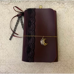 Capa de caderno em Couro Vegano - Midori / Journal / Planner / Leitura / Scrapbook / Artesanal - Personalizado A5