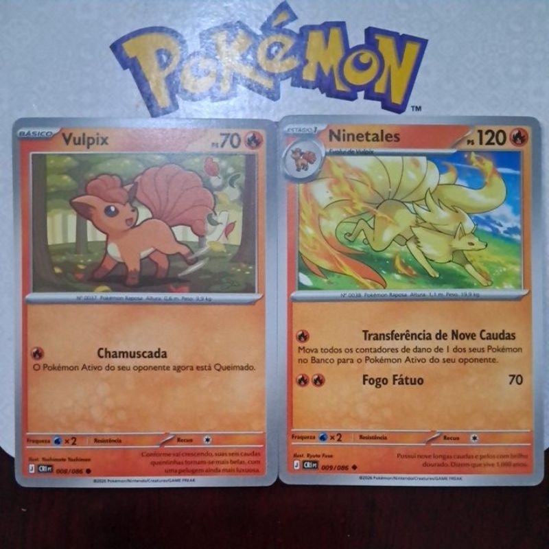 Carta Card Pokémon Vulpix Ninetales Caos Ascendente