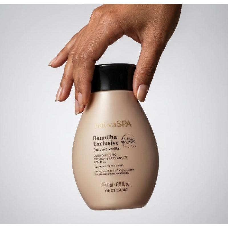 Óleo Glorioso Vanilla Nativa SPA O Boticário Hidratante Corporal Desodorante Original