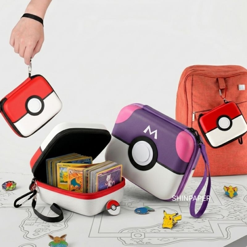 Estojo Porta Cartas Pokémon TCG, para Mais de 400 Cartas Colecionáveis/para MTG Magic/para Yu-Gi-Oh/para Toploaders
