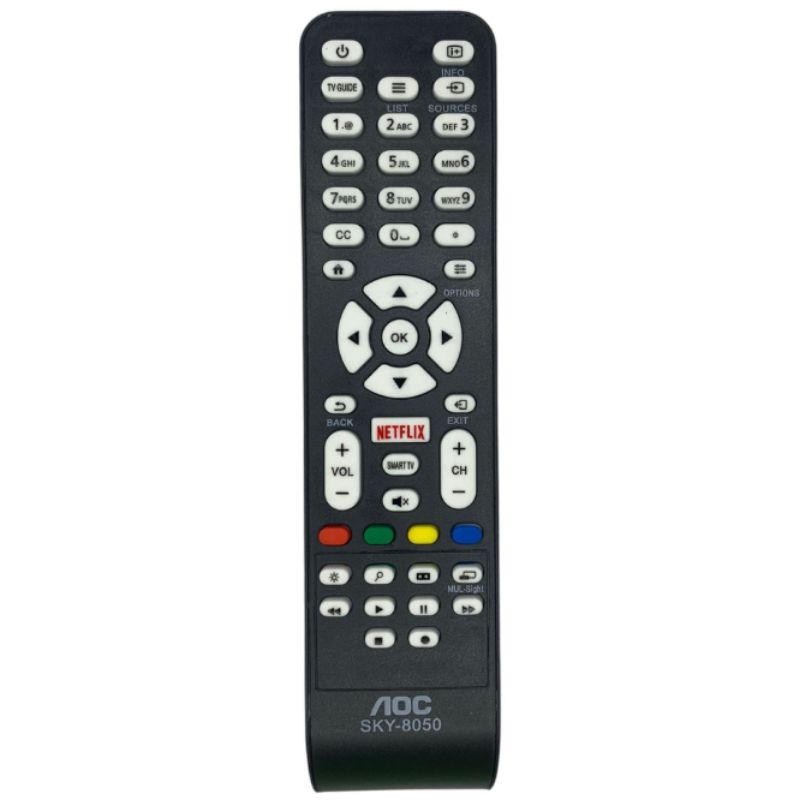 Controle Remoto da TV AOC Smart 32 43 50 Polegadas - Tecla Netflix (8050 - 7463)