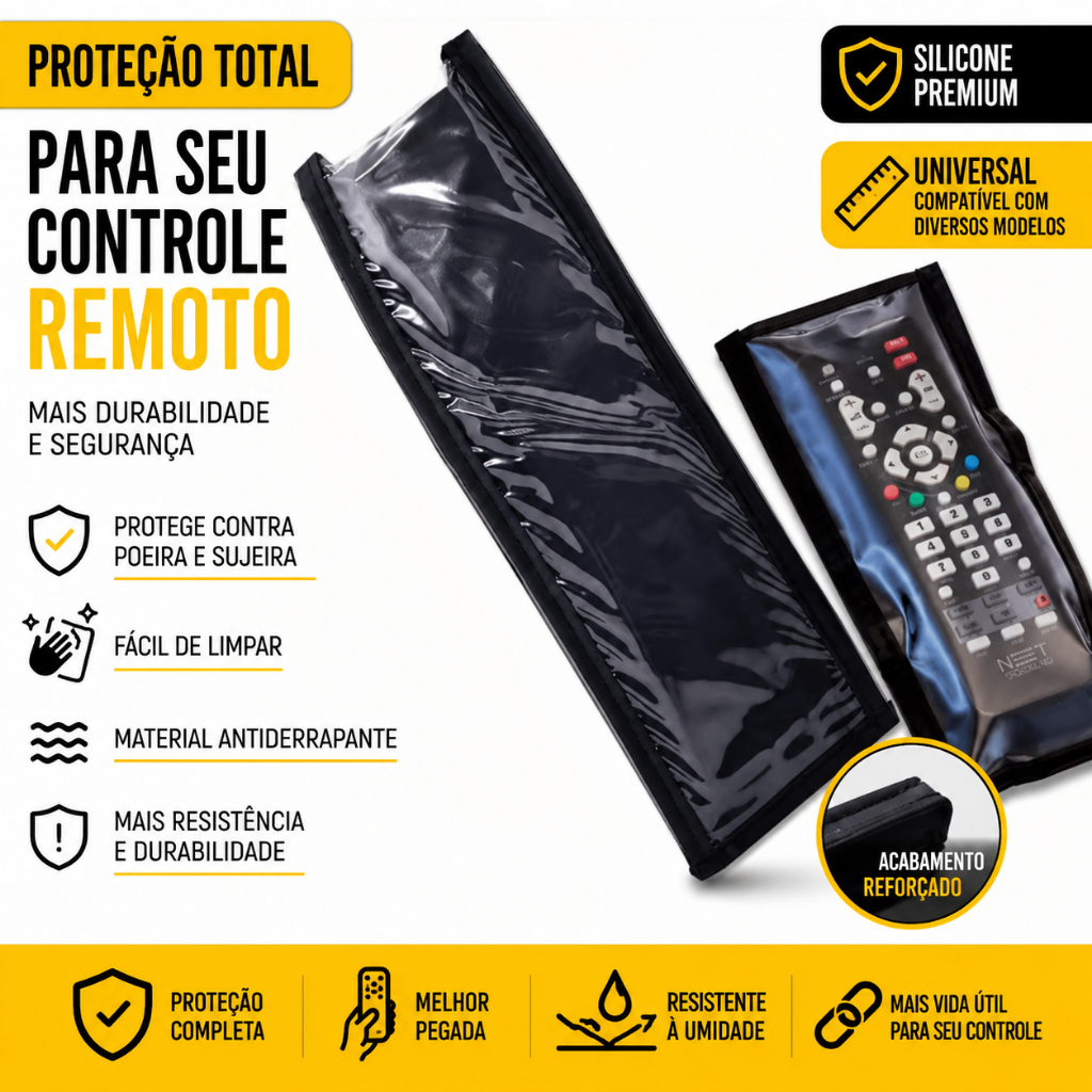 Capa Protetora para Controle Remoto universal Televisão Receptor Tv DVD anti quebra
