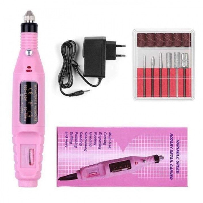 Lixadeira Motor Caneta Bivolts Unha Lixa Elétrica Profissional Bloco Motor (3670)