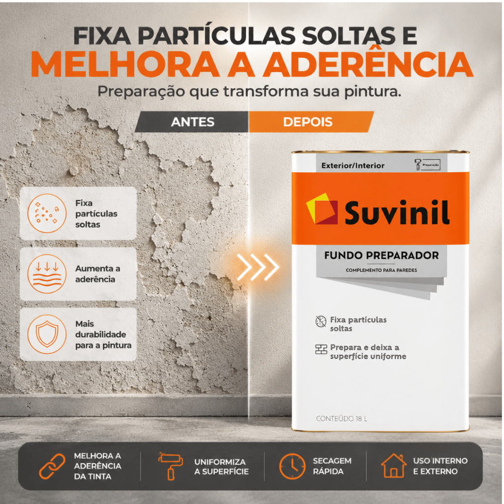 Fundo Preparador Base Água 18l Suvinil — imagem 2 de 2