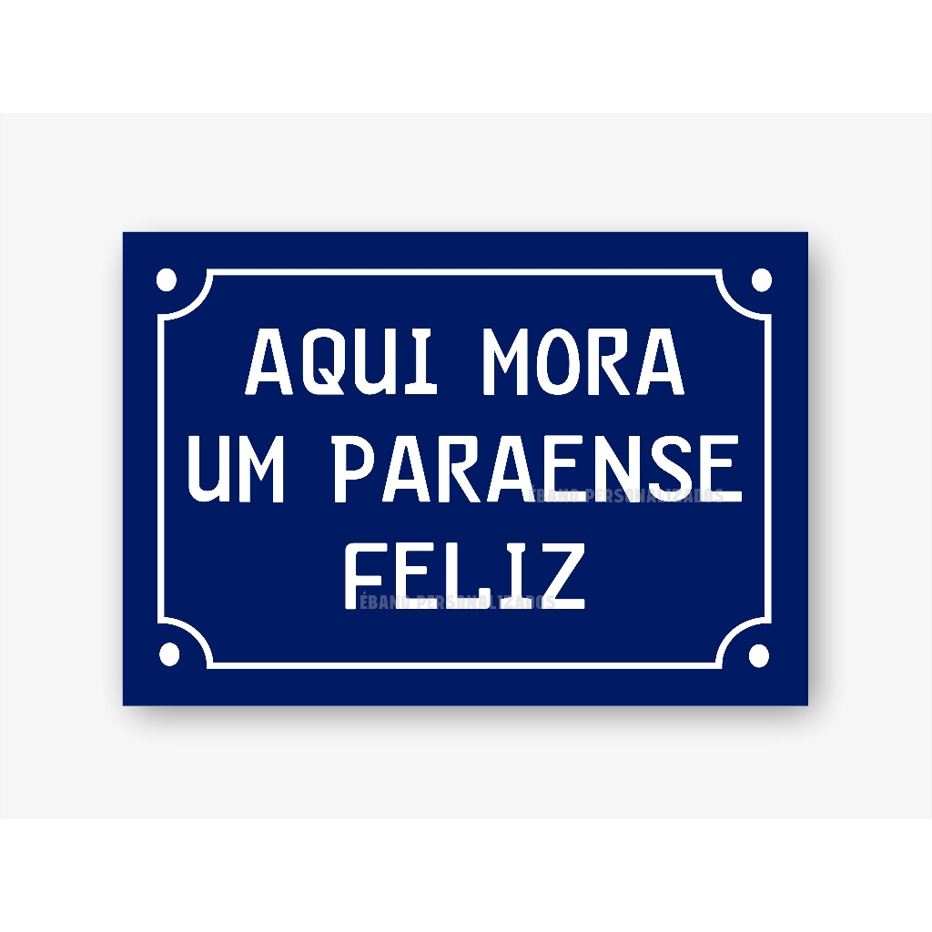 Placa decorativa MDF Aqui mora um Paraense feliz quadro decoração Pará quadro decoração parede
