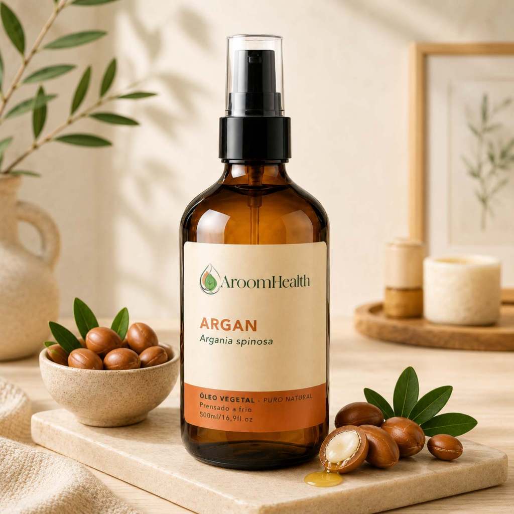 Óleo Vegetal puro natural de Argan marroquino 500 ml cabelo e pele